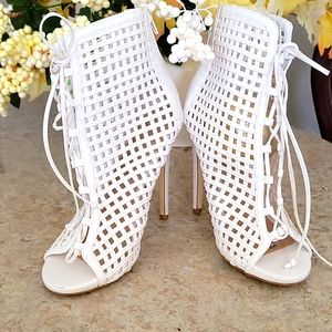 Sena Woven stiletto heels